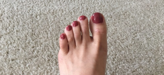 Foot gel - Bordeaux Red